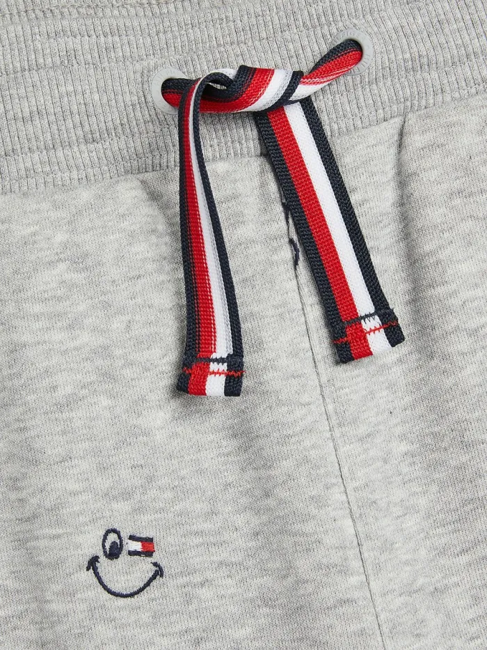 Tommy Hilfiger Recycled Embroidery Joggers Light Grey Heather Girls Trousers Shorts and Skirts Gift 4 You