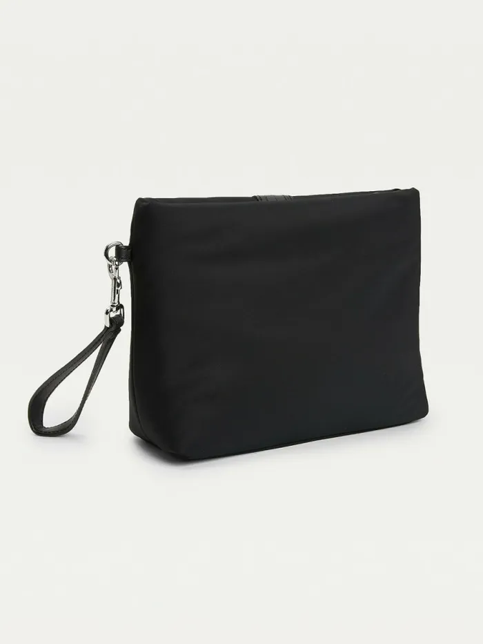 Tommy Hilfiger Recycled Monogram Washbag Black Womens Bags Sale