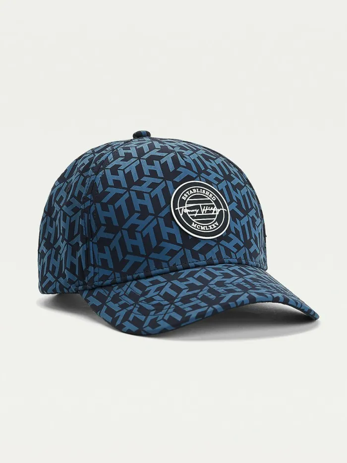Tommy Hilfiger Recycled Signature Logo Cap Tommy Navy Mens Hats and Scarves On Sale