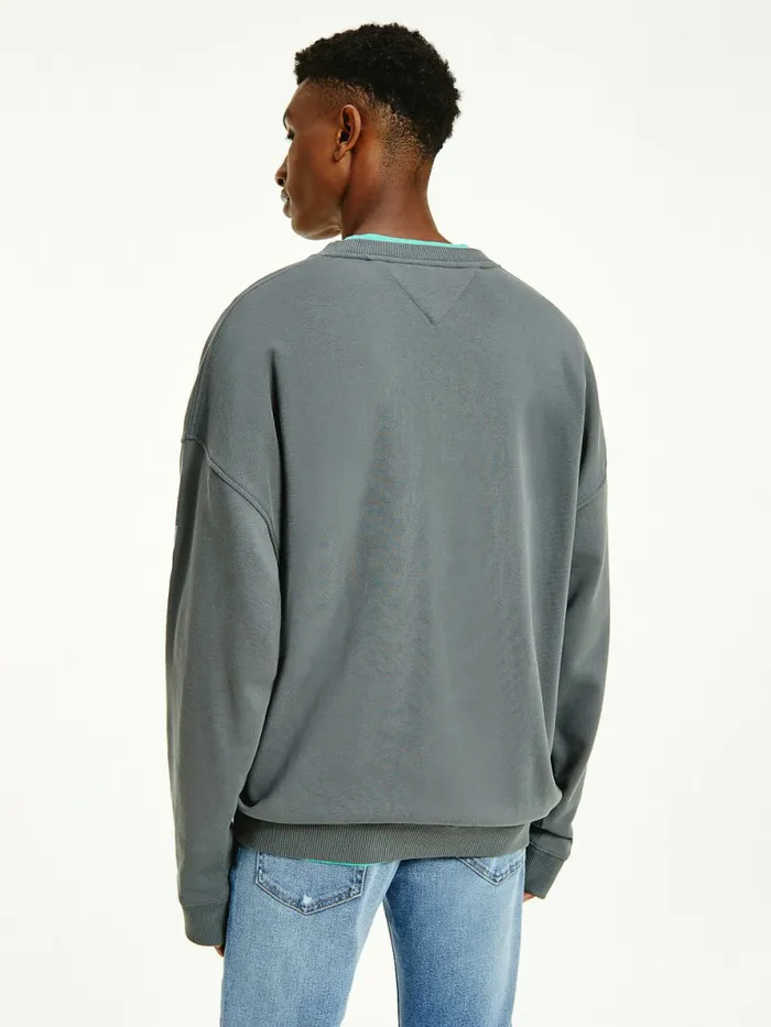 Tommy Hilfiger Recycled Unity Sweatshirt Downtown Grey Mens Sweatshirts and Hoodies Casaul
