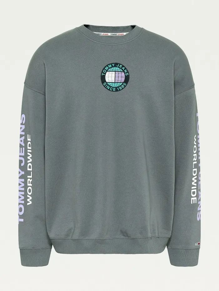Tommy Hilfiger Recycled Unity Sweatshirt Downtown Grey Mens Sweatshirts and Hoodies Casaul