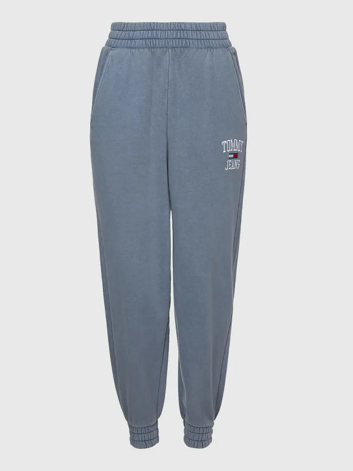Tommy Hilfiger Relaxed Fit Logo Joggers Lavender Grey Womens Trousers