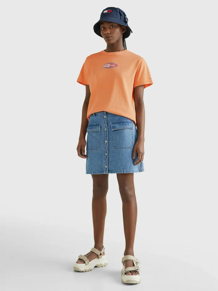 Tommy Hilfiger Relaxed Fit Surf Logo TShirt Faded Sun Womens TShirts Gift Ideas
