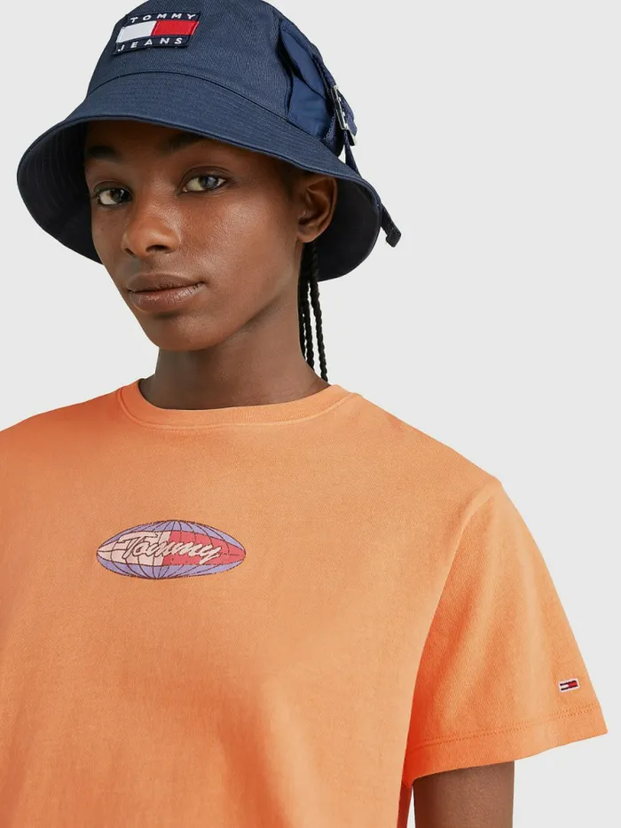 Tommy Hilfiger Relaxed Fit Surf Logo TShirt Faded Sun Womens TShirts Gift Ideas