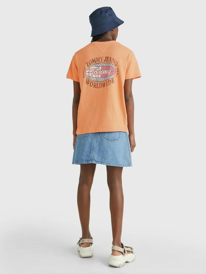 Tommy Hilfiger Relaxed Fit Surf Logo TShirt Faded Sun Womens TShirts Gift Ideas