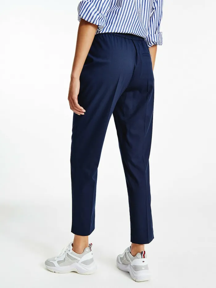 Tommy Hilfiger Relaxed Tapered PullOn Trousers Desert Sky Womens Trousers