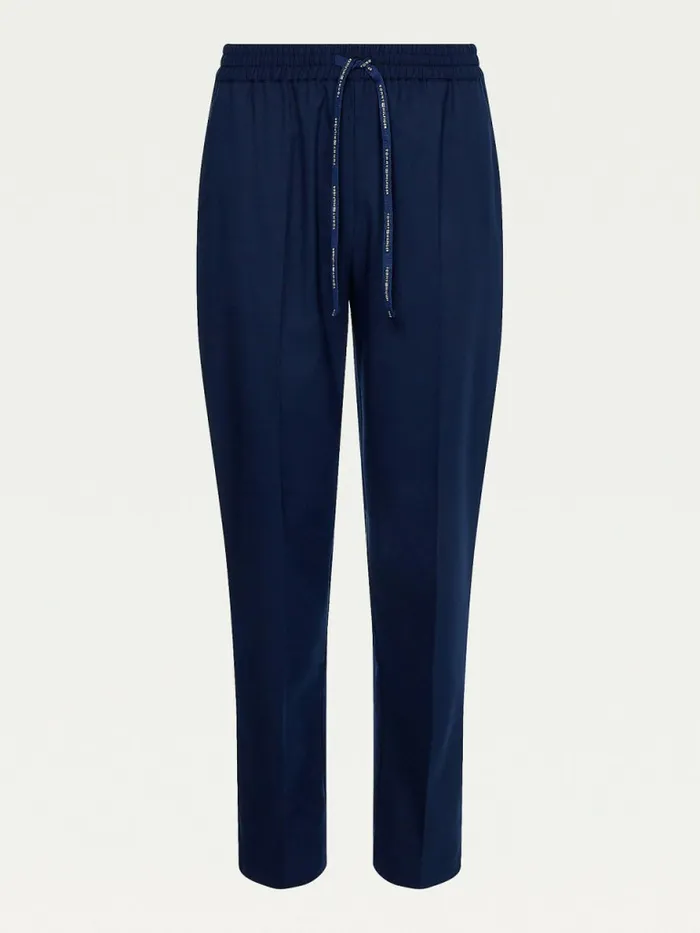 Tommy Hilfiger Relaxed Tapered PullOn Trousers Desert Sky Womens Trousers