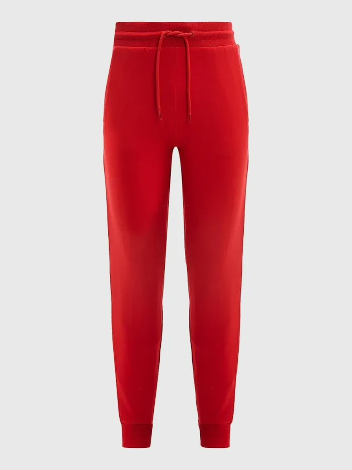 Tommy Hilfiger Repeat Logo Drawstring Joggers Primary Red Mens Trousers