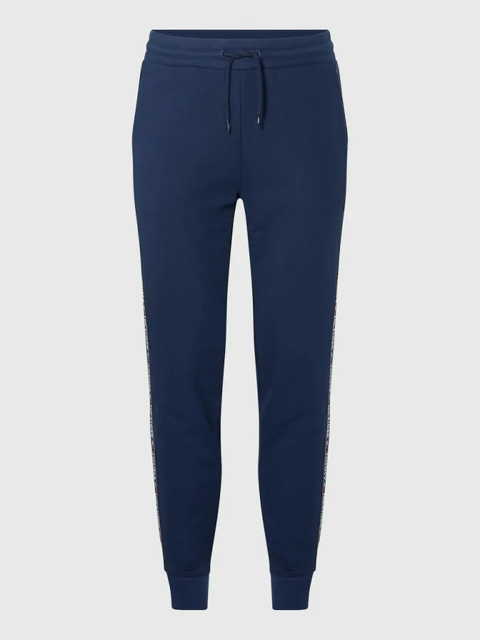 Tommy Hilfiger Repeat Logo Tape Joggers Navy Blazer Mens Loungewear and Nightwear
