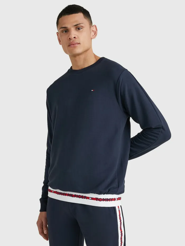 Tommy Hilfiger Repeat Logo Track Sweatshirt Desert Sky Mens Sweatshirts and Hoodies Online Tommy Hilfiger Repeat Logo Track Sweatshirt Desert Sky Mens Sweatshirts and Hoodies Online