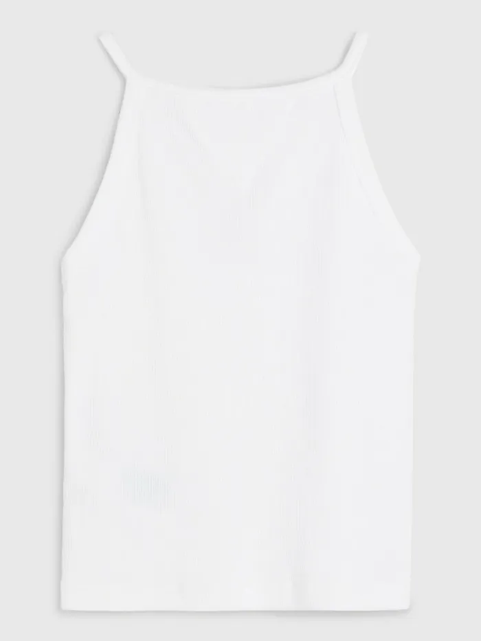 Tommy Hilfiger RibKnit Tank Top White Girls Tops and TShirts Near Me
