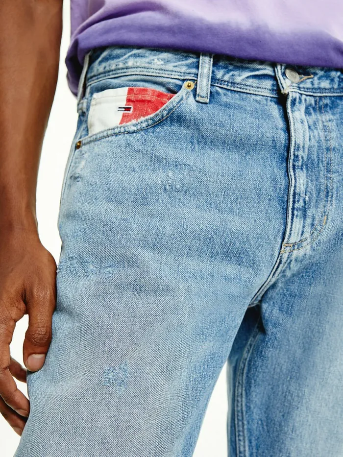 Tommy Hilfiger Scanton Slim Distressed Hemp Jeans Denim Light Mens Jeans Gift 4 You