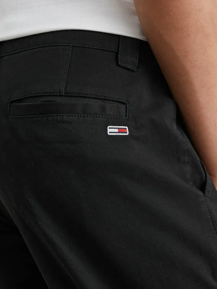 Tommy Hilfiger Scanton Slim Fit Chinos Black Mens Trousers