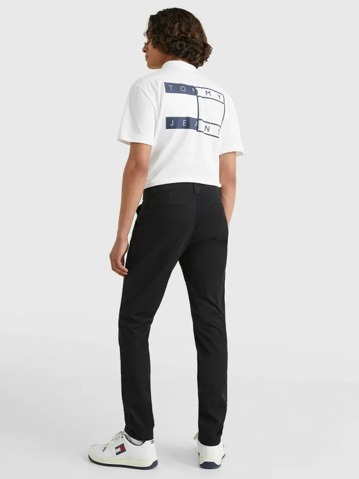 Tommy Hilfiger Scanton Slim Fit Chinos Black Mens Trousers