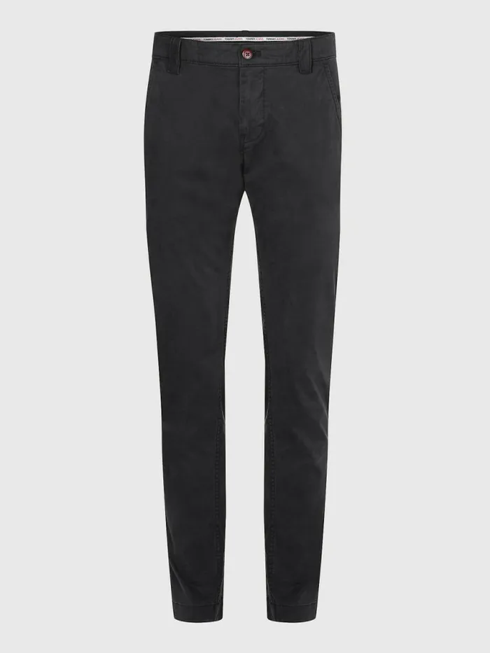 Tommy Hilfiger Scanton Slim Fit Chinos Black Mens Trousers