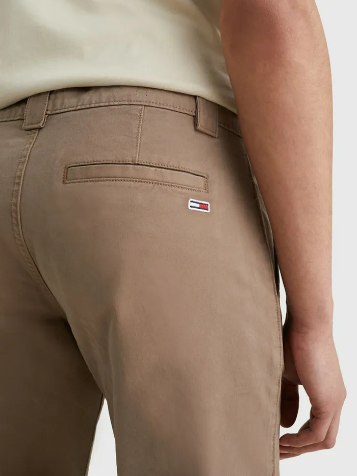 Tommy Hilfiger Scanton Slim Fit Chinos Cool Earth Mens Trousers