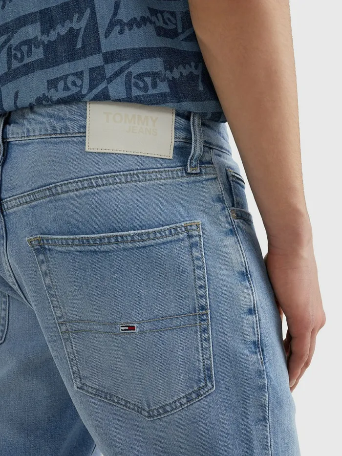 Tommy Hilfiger Scanton Slim Fit Faded Shorts Denim Light Mens Shorts Cheap On Sale