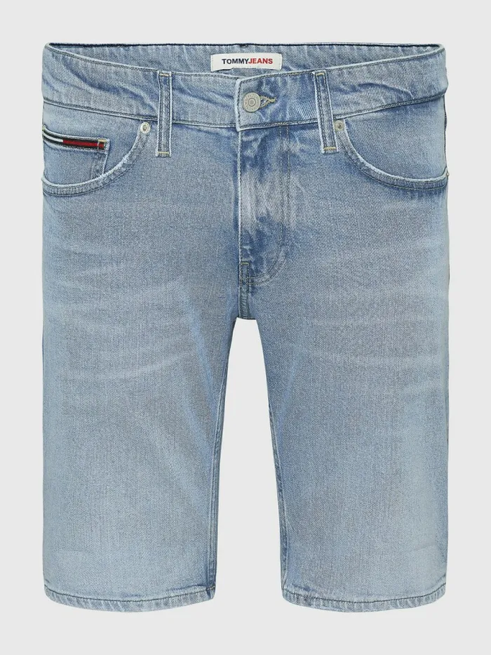 Tommy Hilfiger Scanton Slim Fit Faded Shorts Denim Light Mens Shorts Cheap On Sale