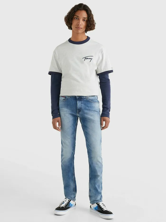 Tommy Hilfiger Scanton Slim Fit Light Faded Jeans Wilson Light Blue Stretch Mens Jeans Gift 4 You