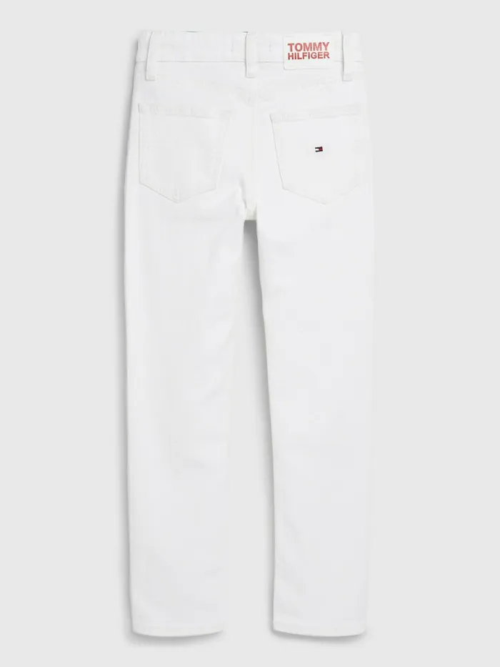 Tommy Hilfiger Scanton Slim White Jeans White Boys Jeans On Sale