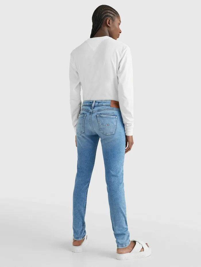 Tommy Hilfiger Scarlett Low Rise Skinny Jeans Denim Medium Womens Jeans Casaul