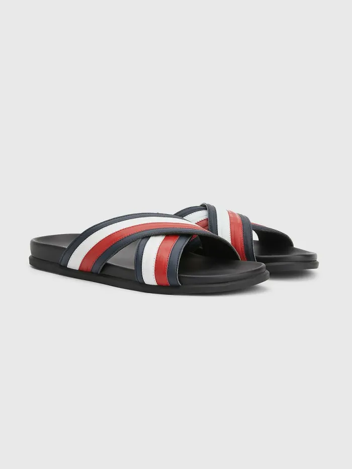 Tommy Hilfiger Signature Crossover Strap Sandals Rwb Mens Boots Gift 4 You
