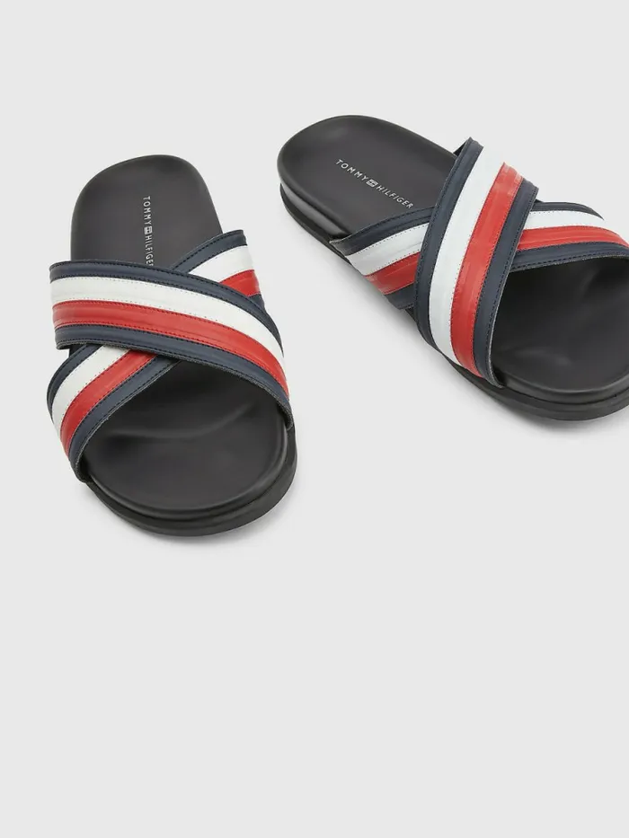 Tommy Hilfiger Signature Crossover Strap Sandals Rwb Mens Boots Gift 4 You