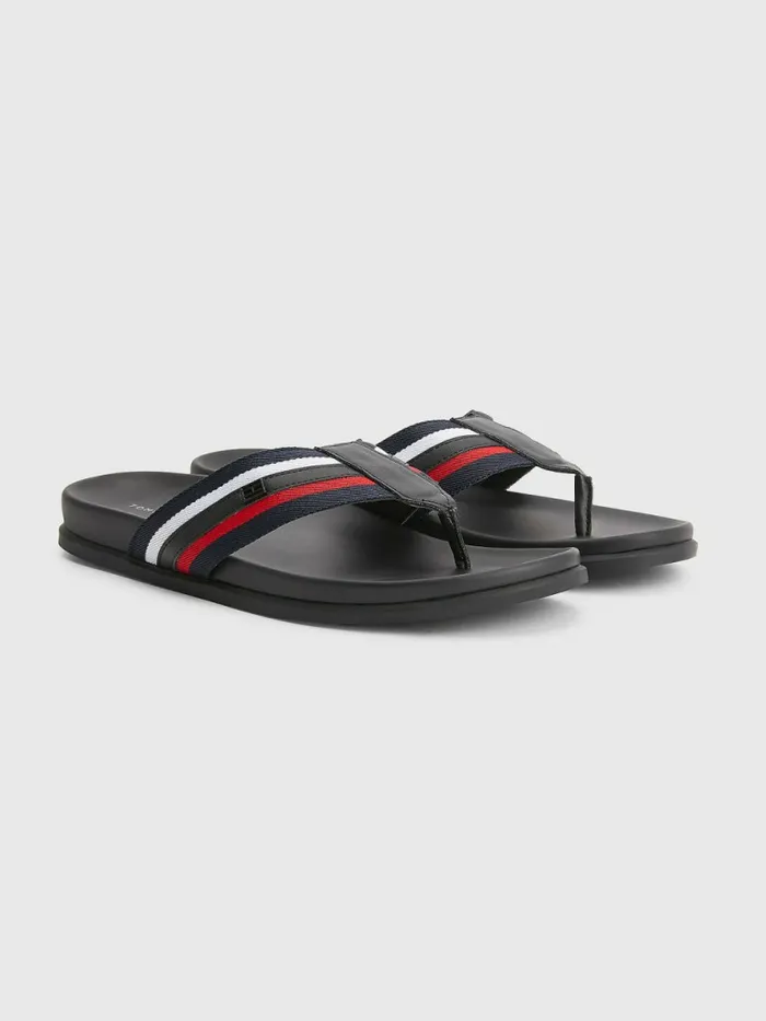 Tommy Hilfiger Signature Detailing Webbing Strap FlipFlops Rwb Mens Trainers Fashion Tommy Hilfiger Signature Detailing Webbing Strap FlipFlops Rwb Mens Trainers Fashion
