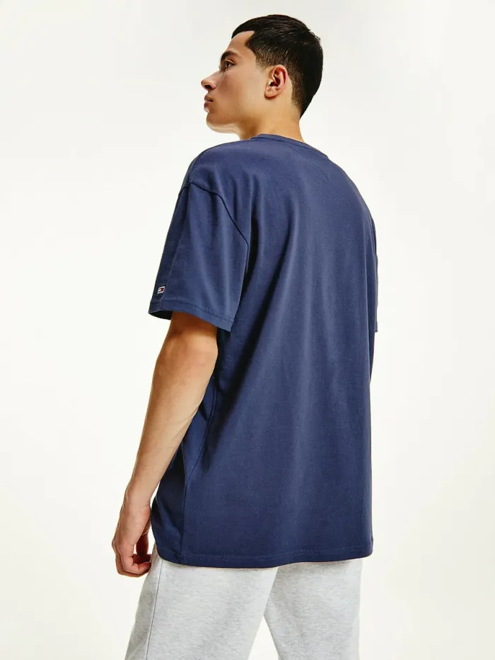 Tommy Hilfiger Signature Embroidery TShirt Twilight Navy Mens TShirts For Sale