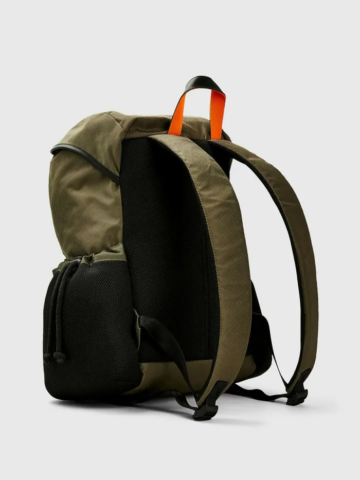 Tommy Hilfiger Signature Flap Backpack Army Green Flag Monogram Mens Bags On Sale