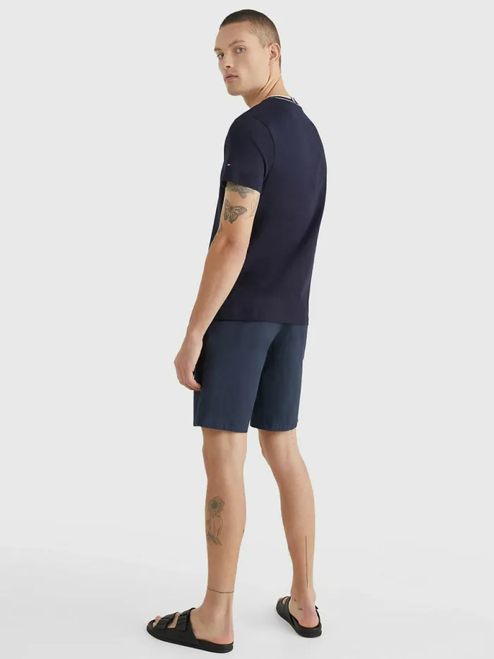 Tommy Hilfiger Signature Neckline TShirt Desert Sky Mens TShirts Sale