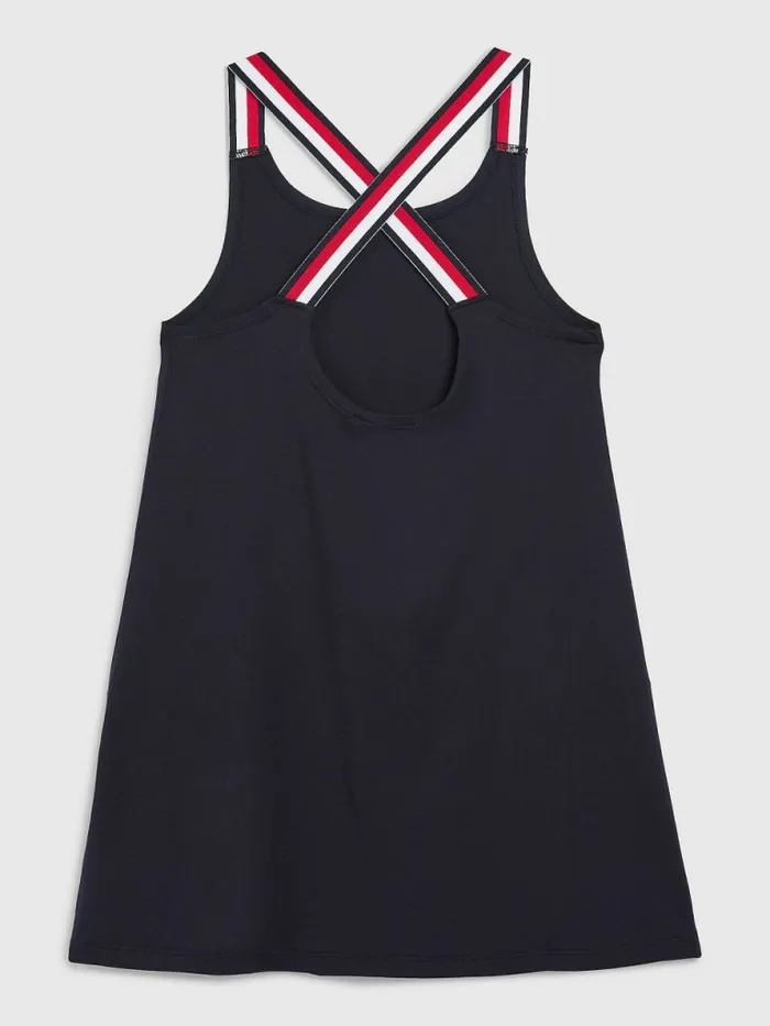 Tommy Hilfiger Signature Tape Sleeveless Dress Desert Sky Girls Swimwear Gift for Friend