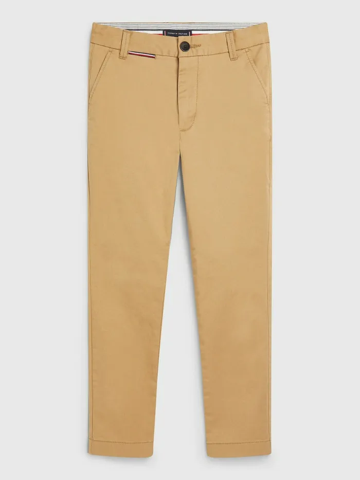Tommy Hilfiger Signature Tape Stretch Chinos Classic Khaki Boys Trousers and Shorts Gift Ideas Tommy Hilfiger Signature Tape Stretch Chinos Classic Khaki Boys Trousers and Shorts Gift Ideas