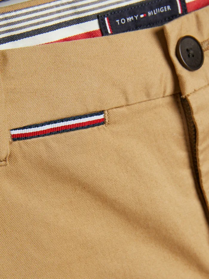 Tommy Hilfiger Signature Tape Stretch Chinos Classic Khaki Boys Trousers and Shorts Gift Ideas