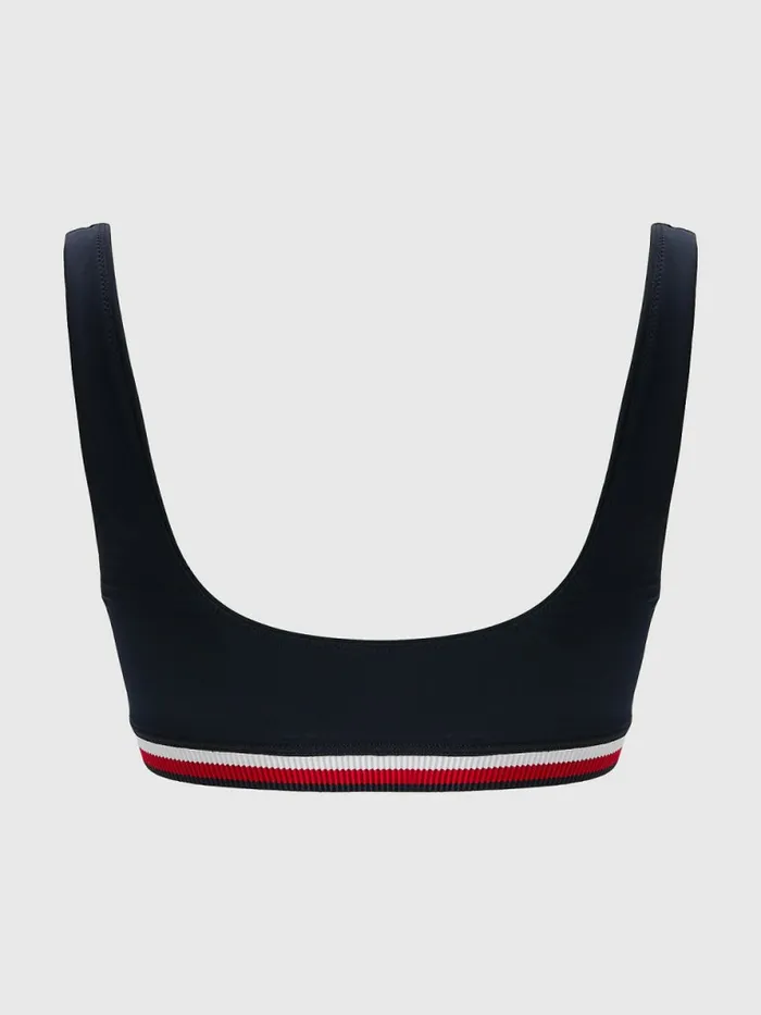 Tommy Hilfiger Signature Tape Underband VCut Bikini Bralette Desert Sky Womens Swimwear On Sale