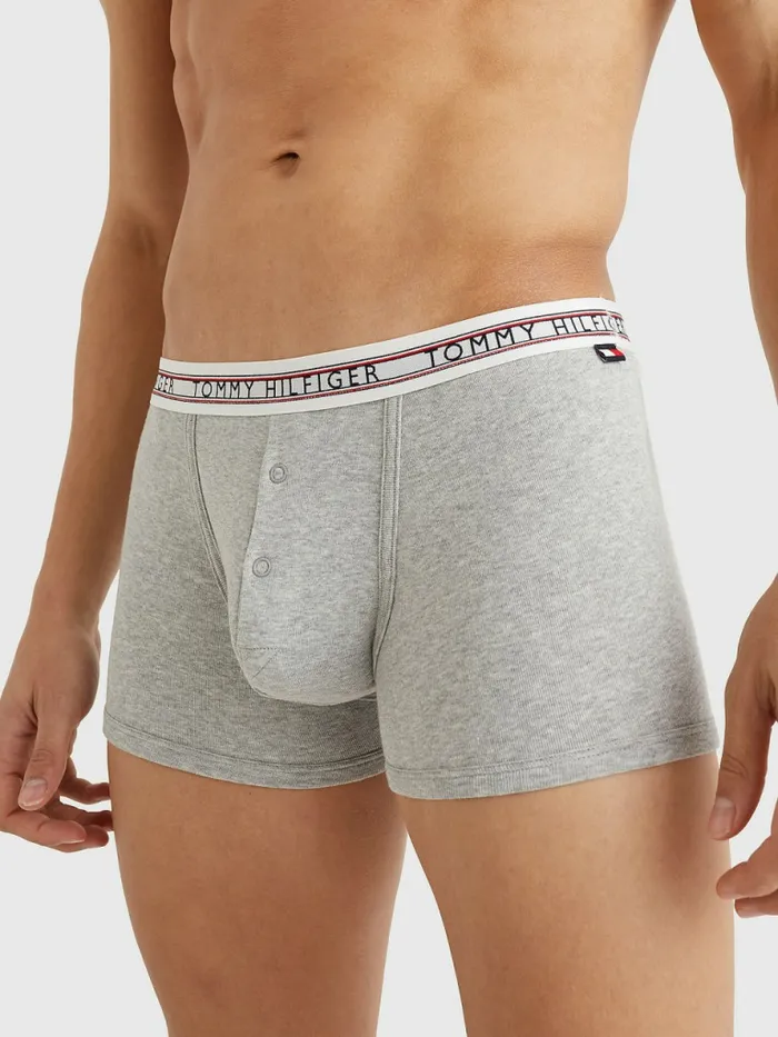 Tommy Hilfiger Signature Tape Waistband Trunks Light Grey Heather Mens Underwear Gift 4 You Tommy Hilfiger Signature Tape Waistband Trunks Light Grey Heather Mens Underwear Gift 4 You