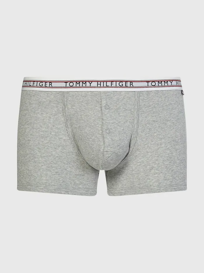 Tommy Hilfiger Signature Tape Waistband Trunks Light Grey Heather Mens Underwear Gift 4 You