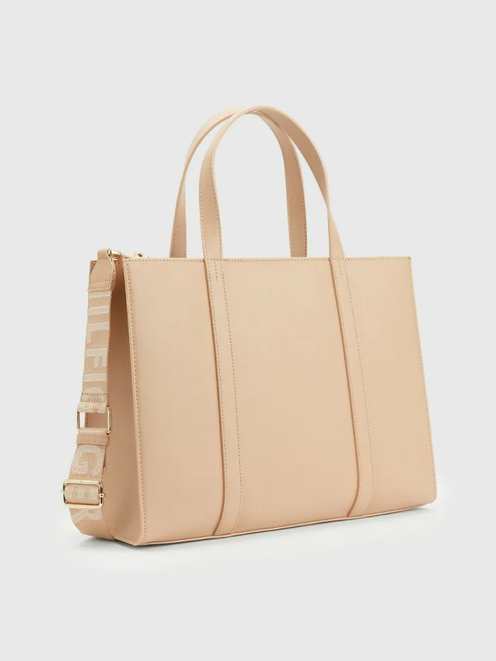 Tommy Hilfiger Signature Tote Sand Drift Womens Bags Sale