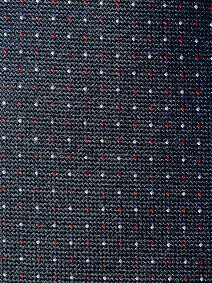 Tommy Hilfiger Silk Micro Dot Tie NavyRedWhite Mens Ties and Pocket Squares