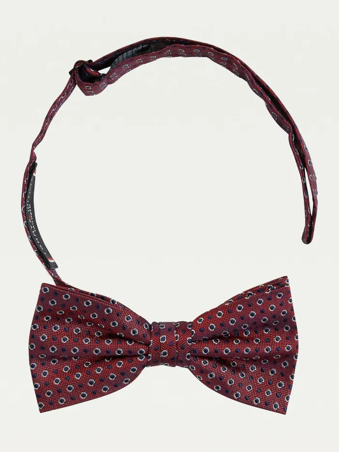 Tommy Hilfiger Silk Two Tone Dot Bow Tie BurgundyNavy Mens Ties and Pocket Squares Tommy Hilfiger Silk Two Tone Dot Bow Tie BurgundyNavy Mens Ties and Pocket Squares