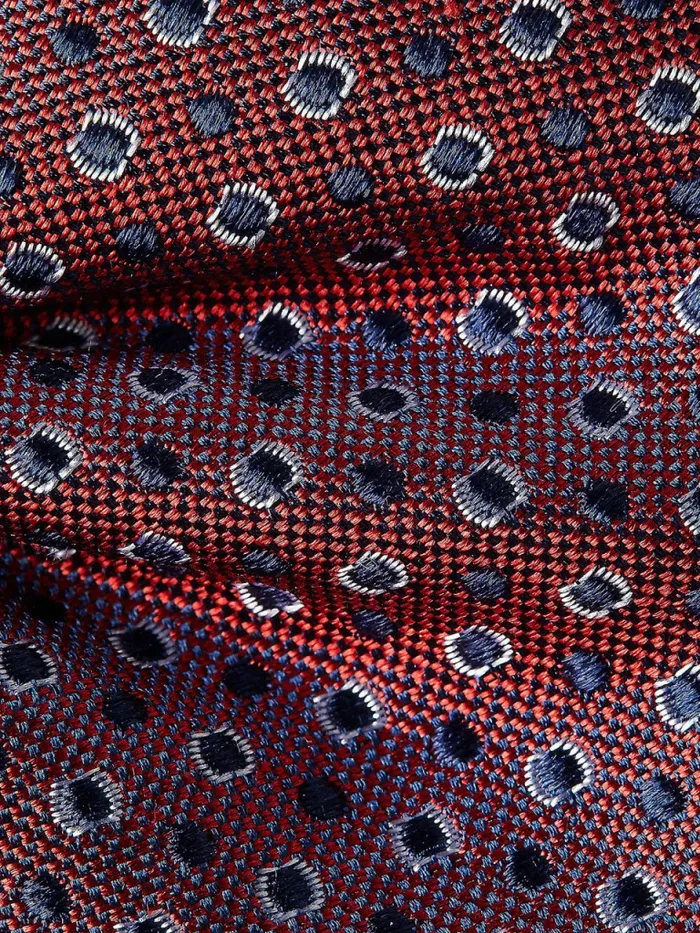 Tommy Hilfiger Silk Two Tone Dot Bow Tie BurgundyNavy Mens Ties and Pocket Squares