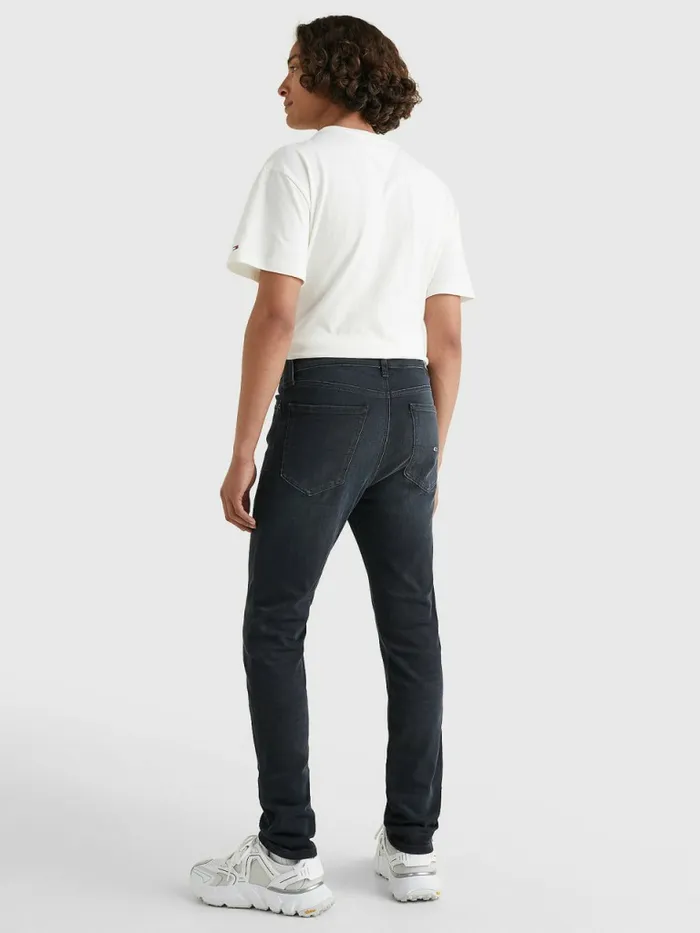 Tommy Hilfiger Simon Skinny Fit Faded Black Jeans Dynamic Jacob Black Mens Jeans For Sale