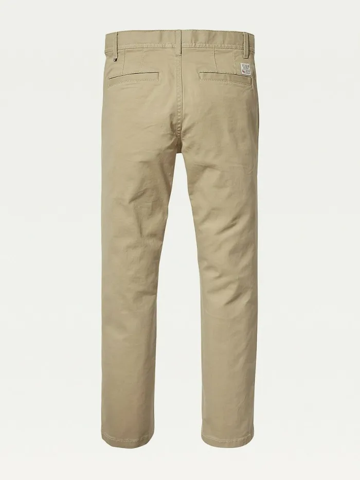 Tommy Hilfiger Slim Fit Chinos Batique Khaki Boys Trousers and Shorts Cheap On Sale