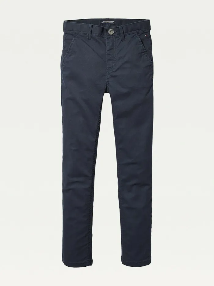 Tommy Hilfiger Slim Fit Chinos Sky Captain Boys Trousers and Shorts Near Me