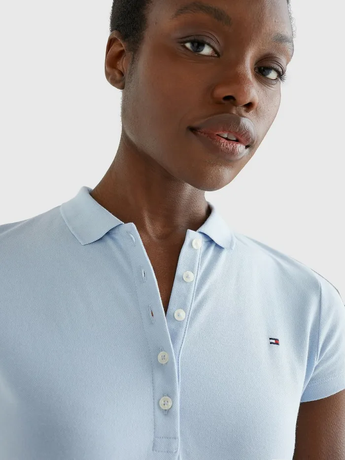 Tommy Hilfiger Slim Fit Polo Dress Breezy Blue Womens Dresses and Jumpsuits Gift Ideas