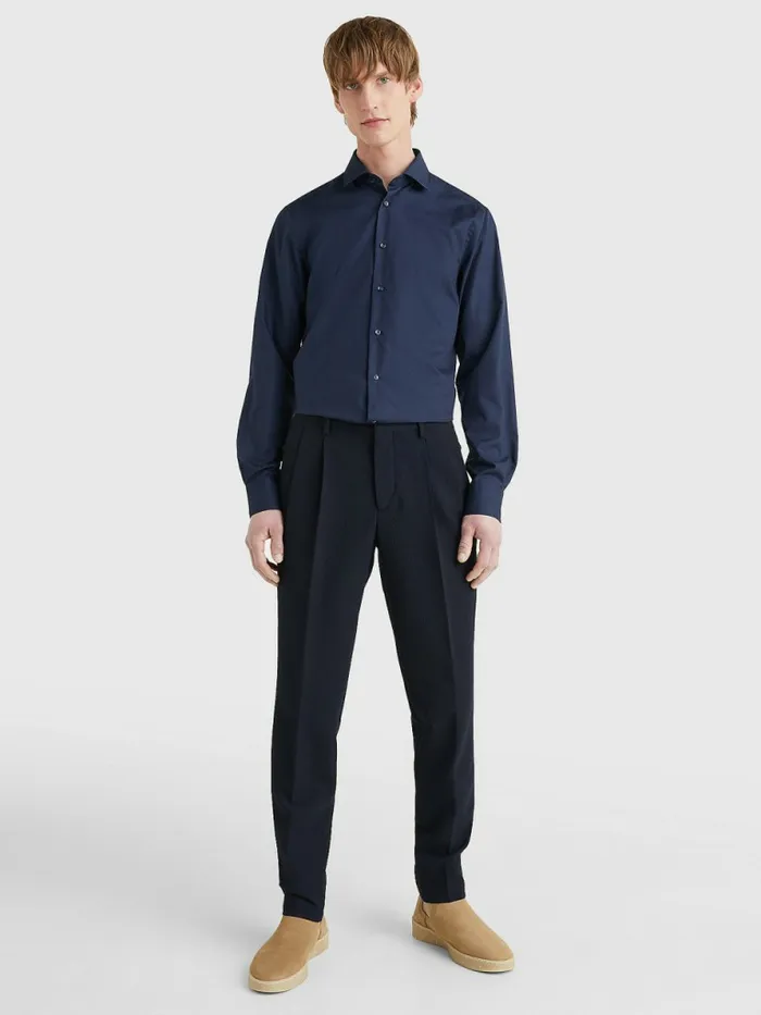 Tommy Hilfiger Slim Fit Stretch Cotton Shirt Mens Shirts Online