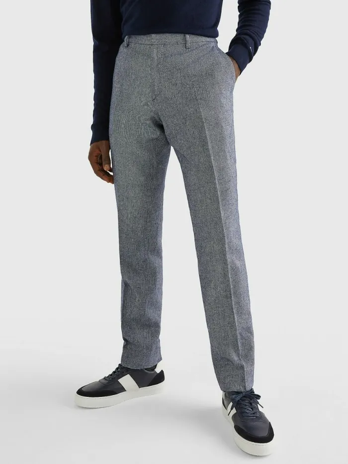 Tommy Hilfiger Slim Fit Trousers Blue Mens Suits