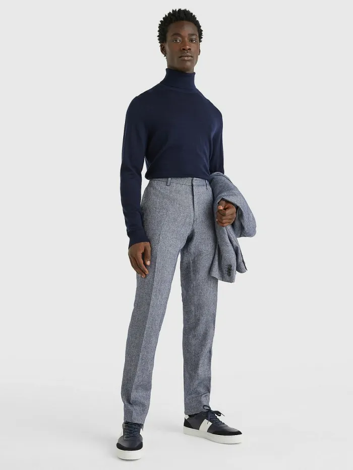 Tommy Hilfiger Slim Fit Trousers Blue Mens Suits