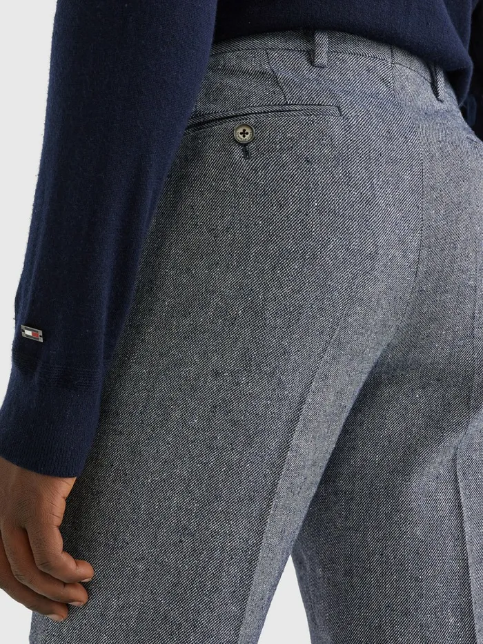 Tommy Hilfiger Slim Fit Trousers Blue Mens Suits