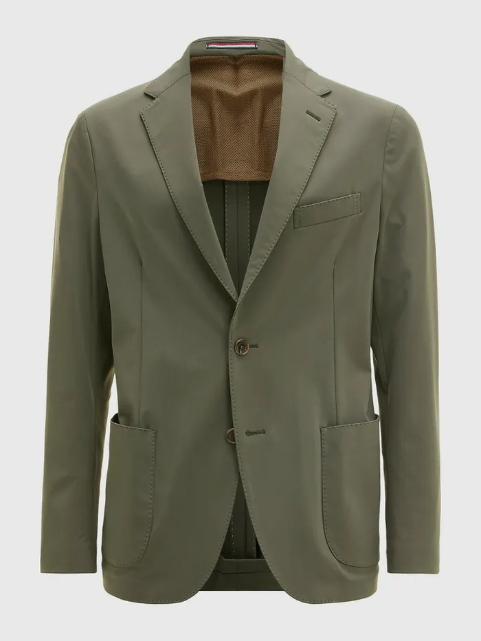 Tommy Hilfiger Slim Fit Unconstructed Blazer Green Mens Blazers